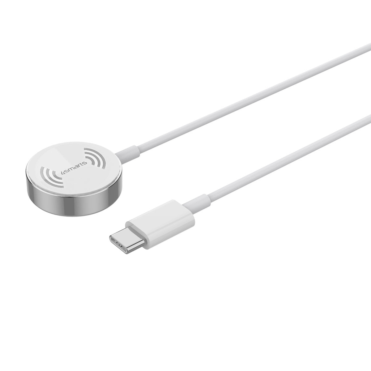 4smarts Wireless Charger VoltBeam Mini 2,5W Apple Watch 1-7/SE+USB-C 1m weiß 4smarts Wireless Charger VoltBeam Mini 2,5W Apple Watch 1-7/SE+USB-C 1m weiß